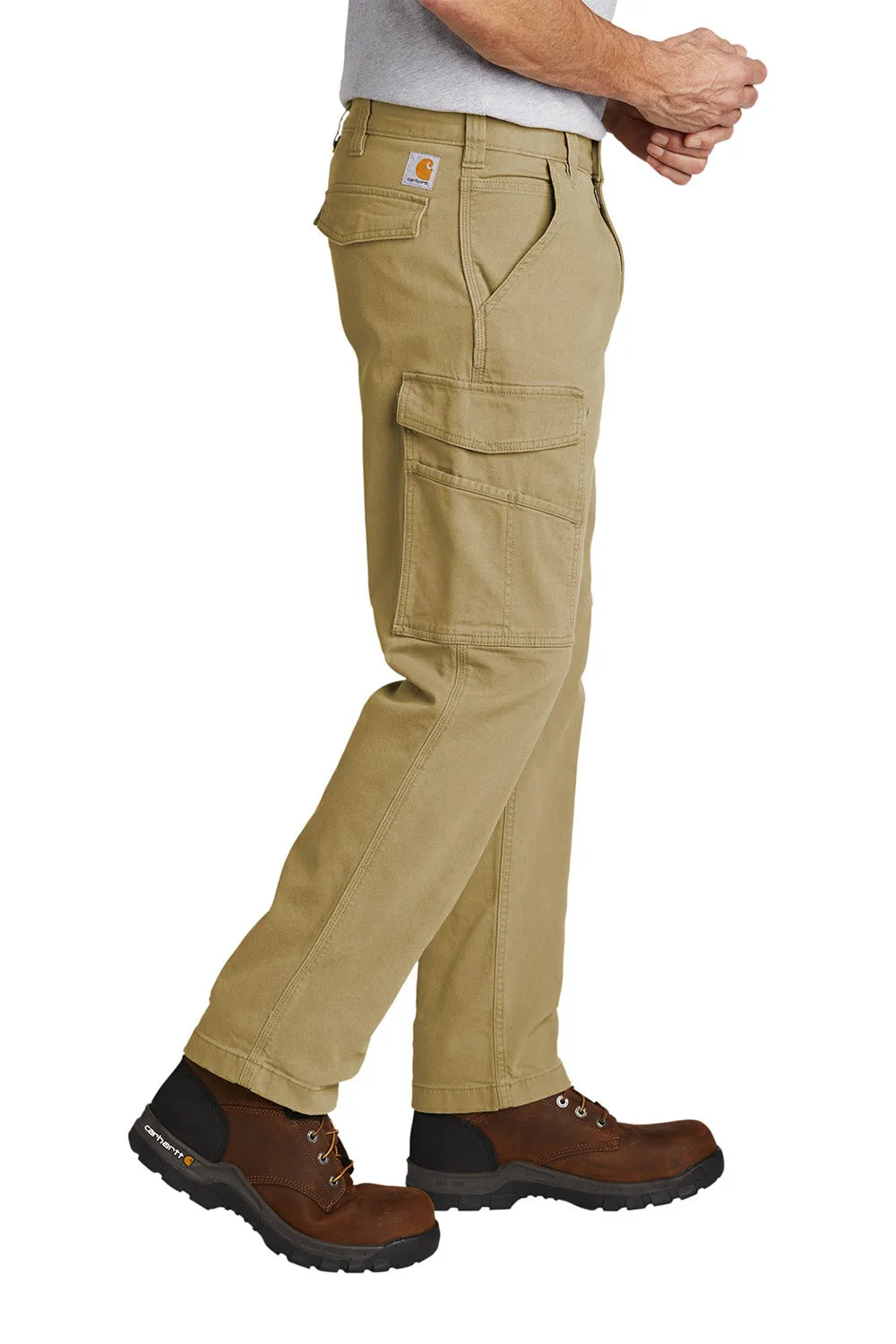 Carhartt Mens Rugged Flex Rigby Cargo Pants w/ Pockets - Dark Khaki Brown