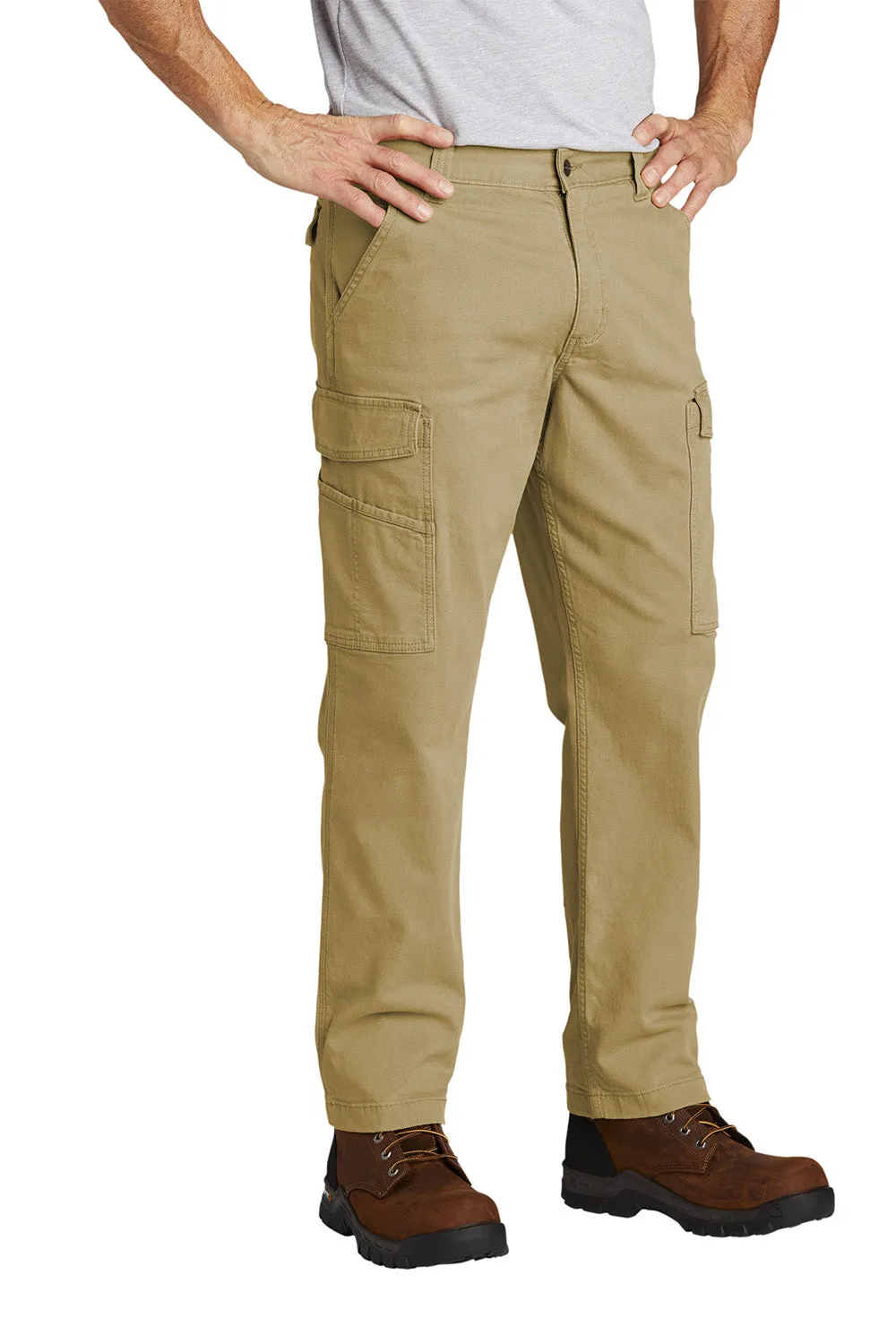 Carhartt Mens Rugged Flex Rigby Cargo Pants w/ Pockets - Dark Khaki Brown