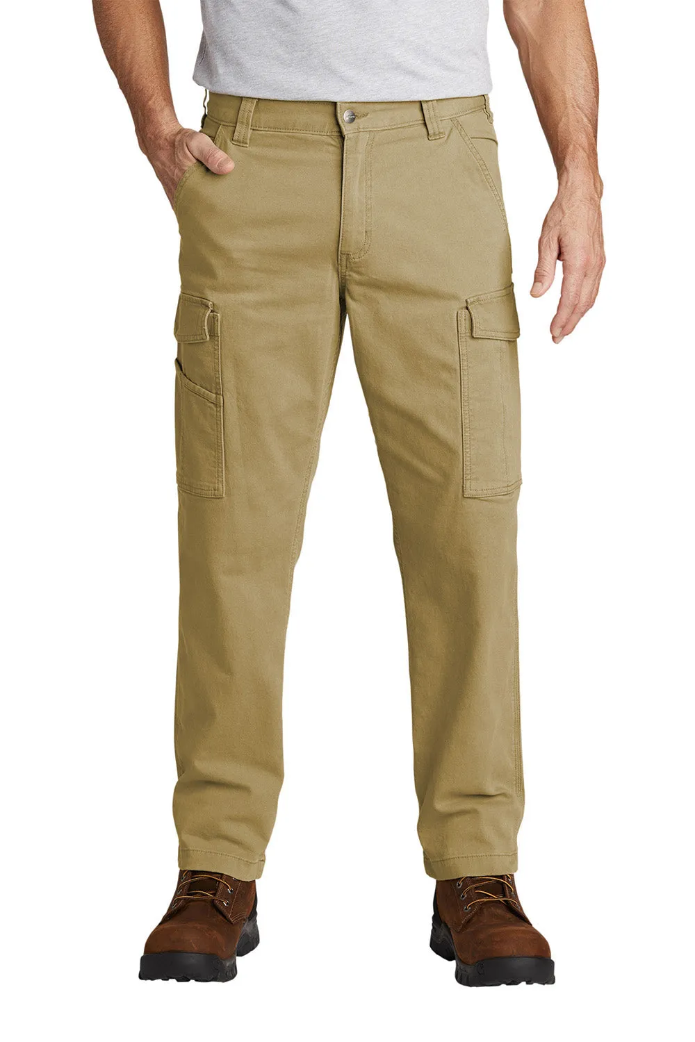 Carhartt Mens Rugged Flex Rigby Cargo Pants w/ Pockets - Dark Khaki Brown