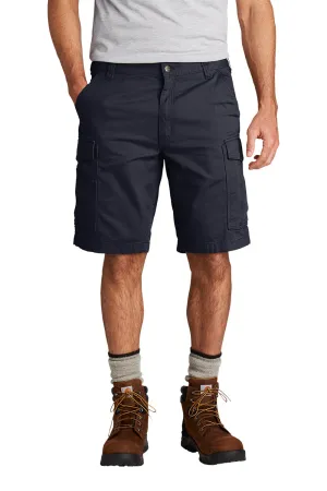 Carhartt Mens Rugged Flex Rigby Cargo Shorts w/ Pockets - Navy Blue