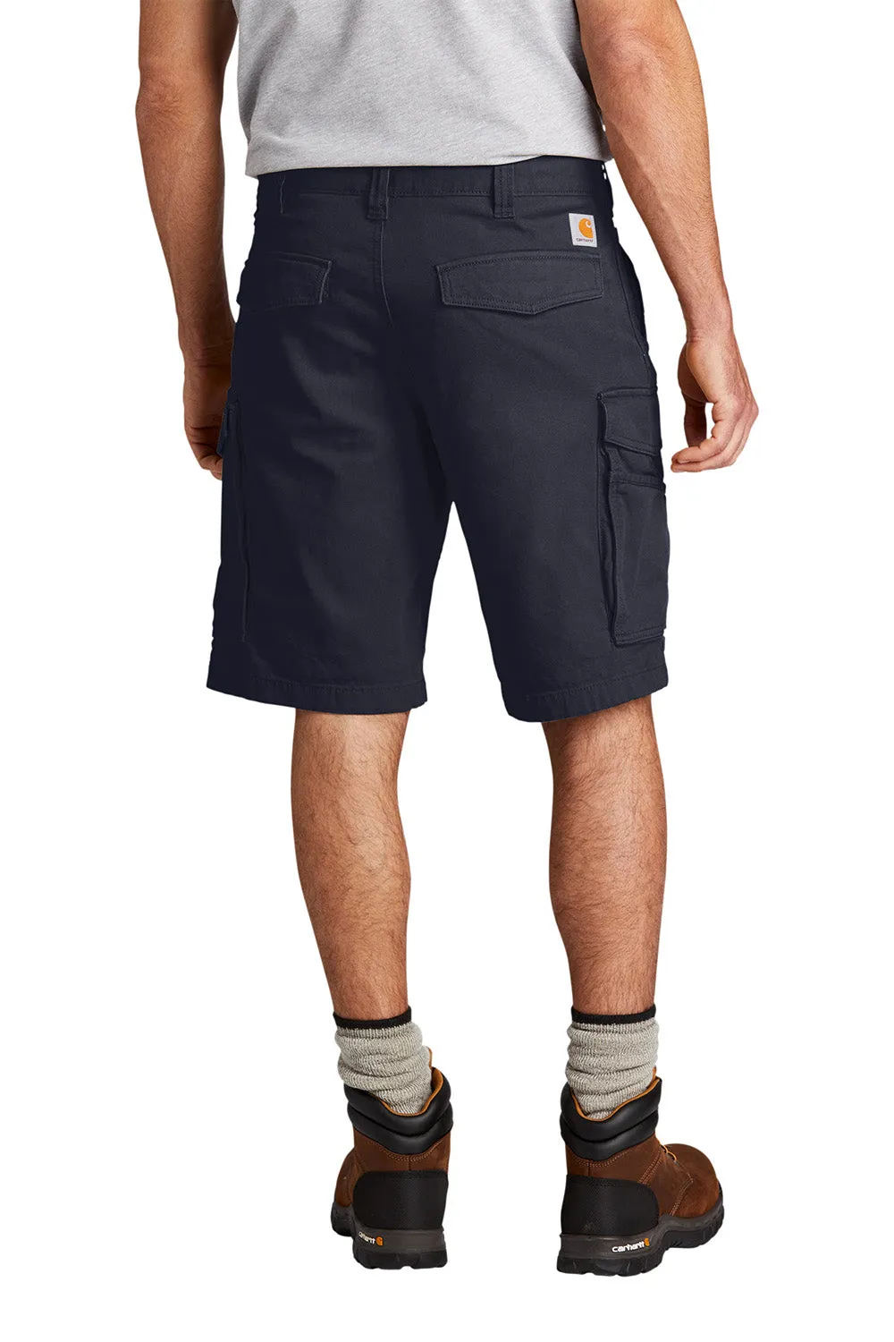 Carhartt Mens Rugged Flex Rigby Cargo Shorts w/ Pockets - Navy Blue