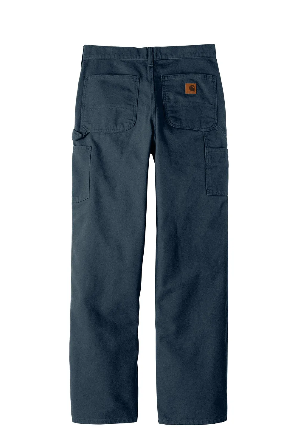 Carhartt Mens Washed Duck Work Dungarees w/ Pockets - Midnight Navy Blue