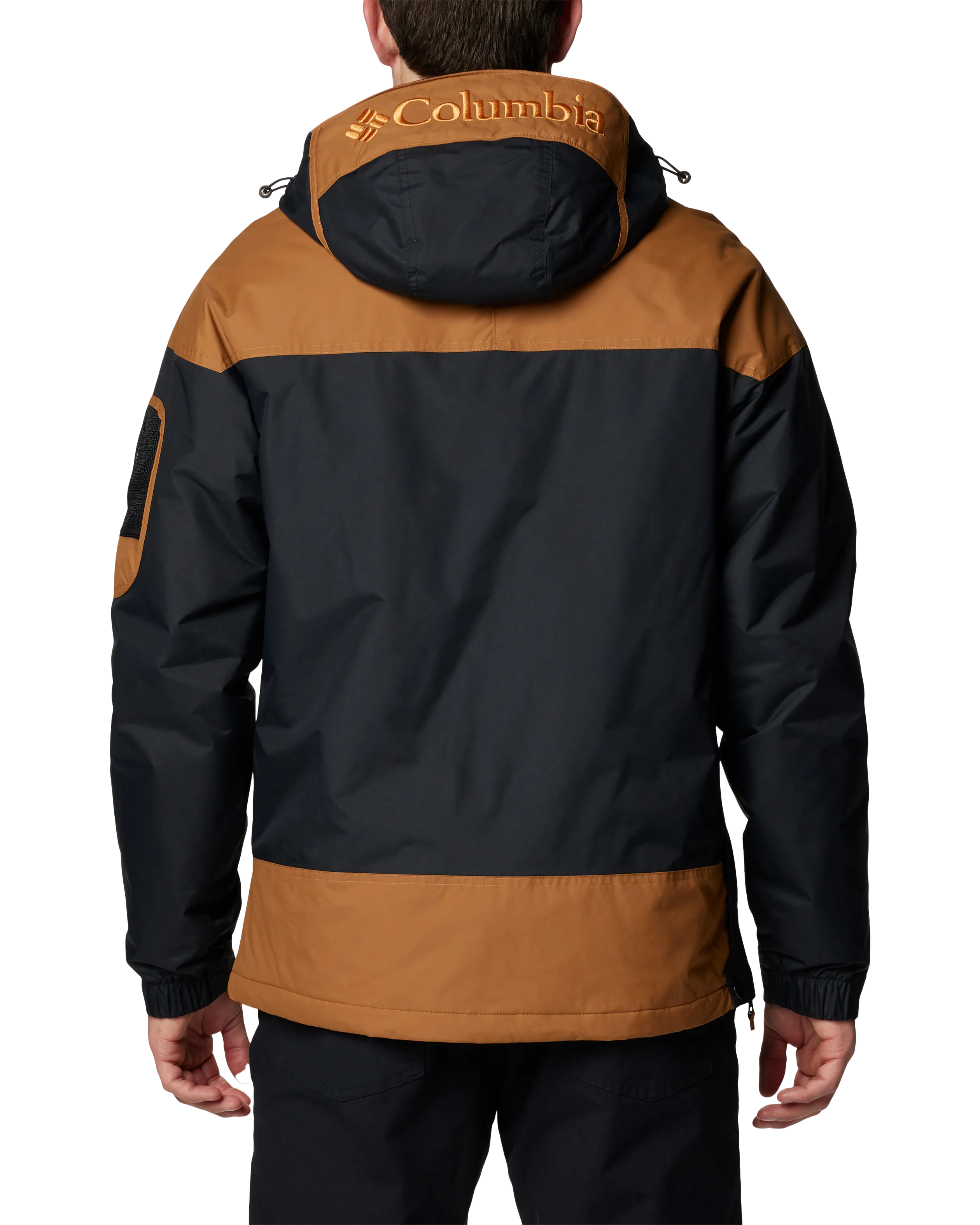 Challenger II Insulated Jacket in Black & Camel Brown