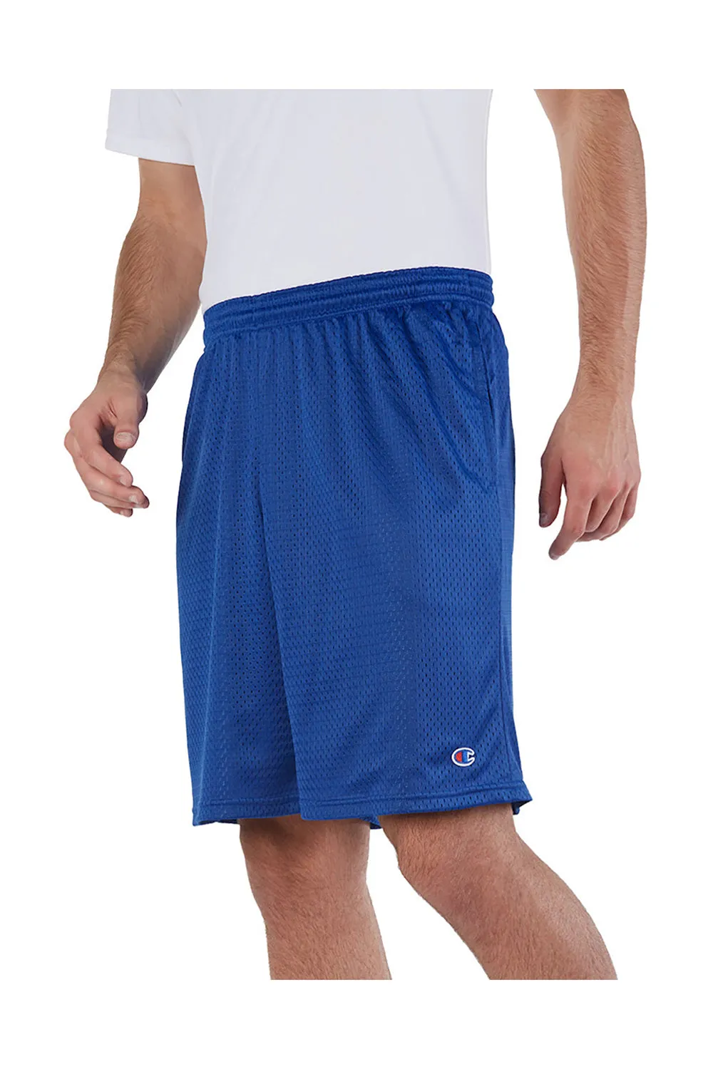 Champion Mens Mesh Shorts w/ Pockets - Athletic Royal Blue