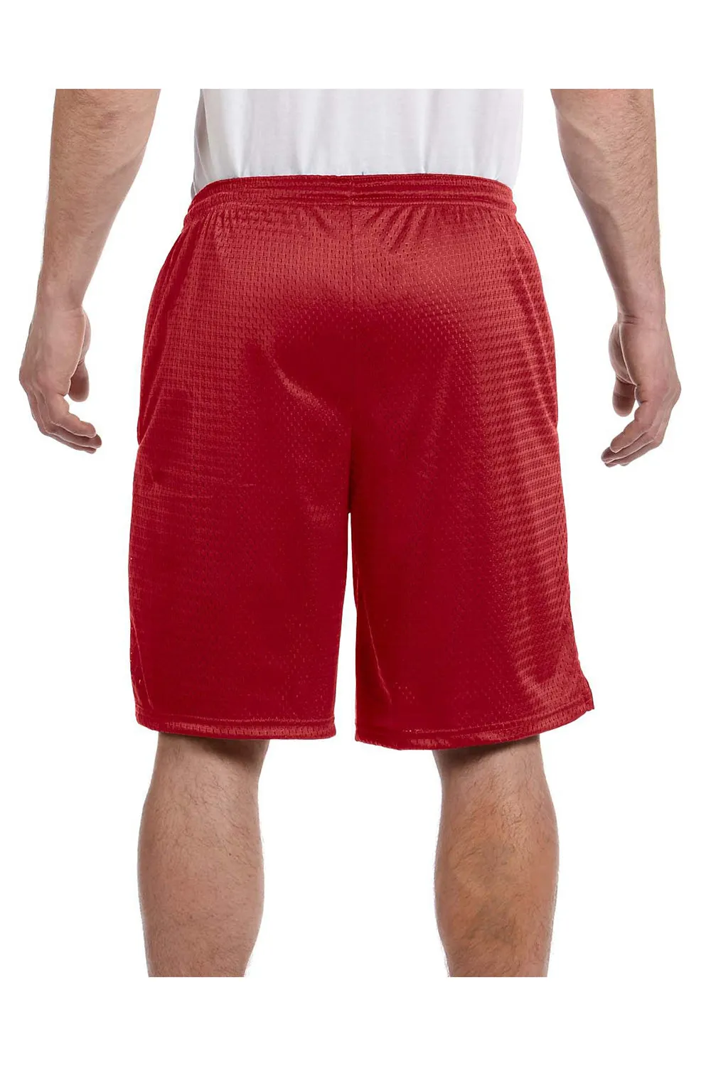 Champion Mens Mesh Shorts w/ Pockets - Scarlet Red