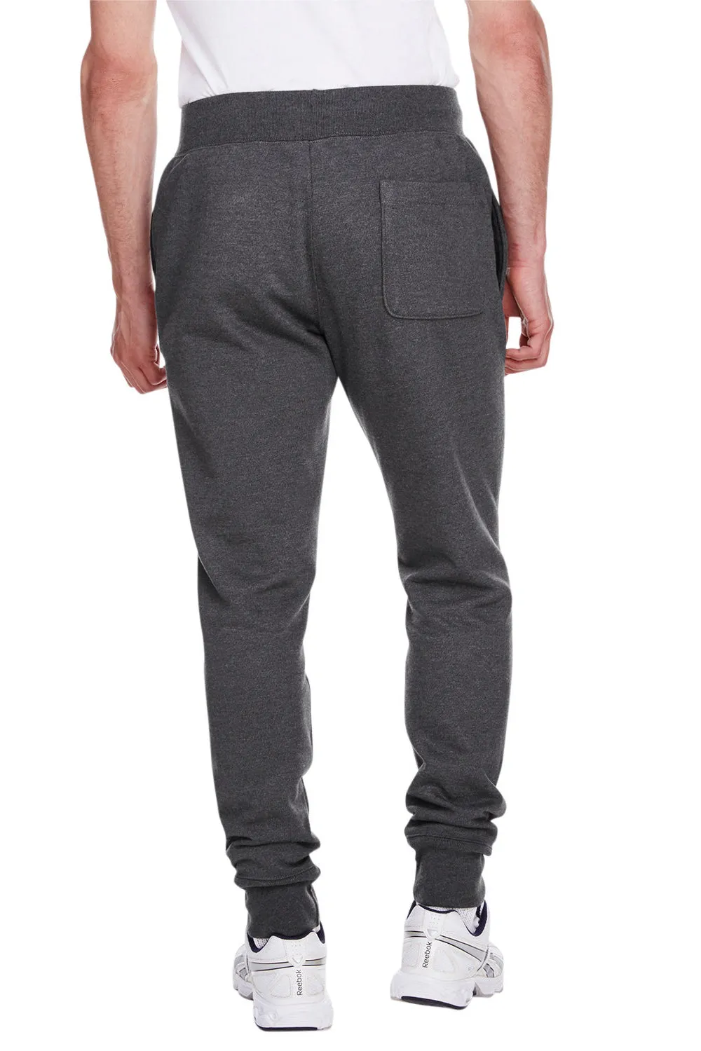 Champion Mens Reverse Weave Fleece Jogger Sweatpants w/ Pockets - Heather Charcoal Grey