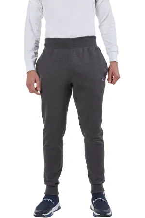 Champion Mens Reverse Weave Fleece Jogger Sweatpants w/ Pockets - Heather Charcoal Grey