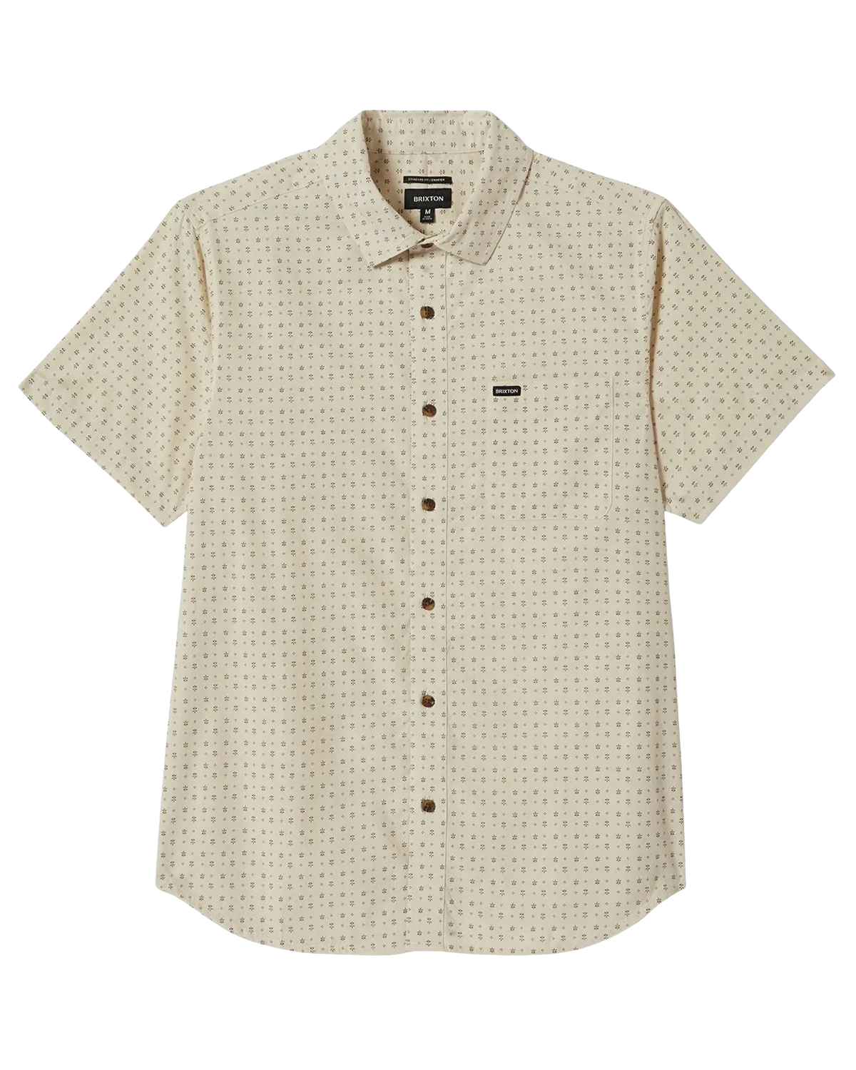 Charter Print Shirt in Off White & Micro Floral