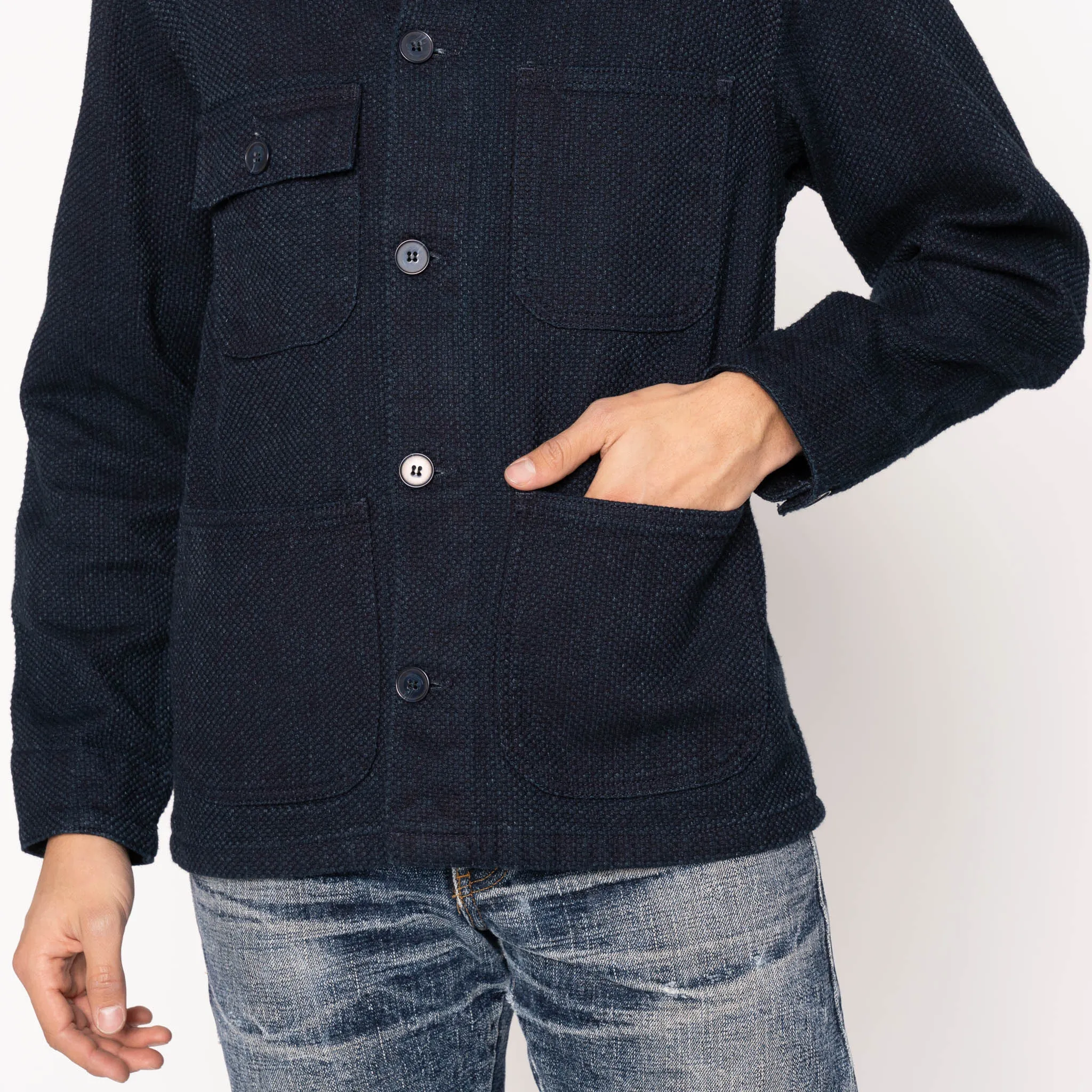 Chore Coat - Indigo Sashiko