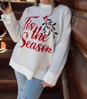 Classic Crewneck Sweater Season In White