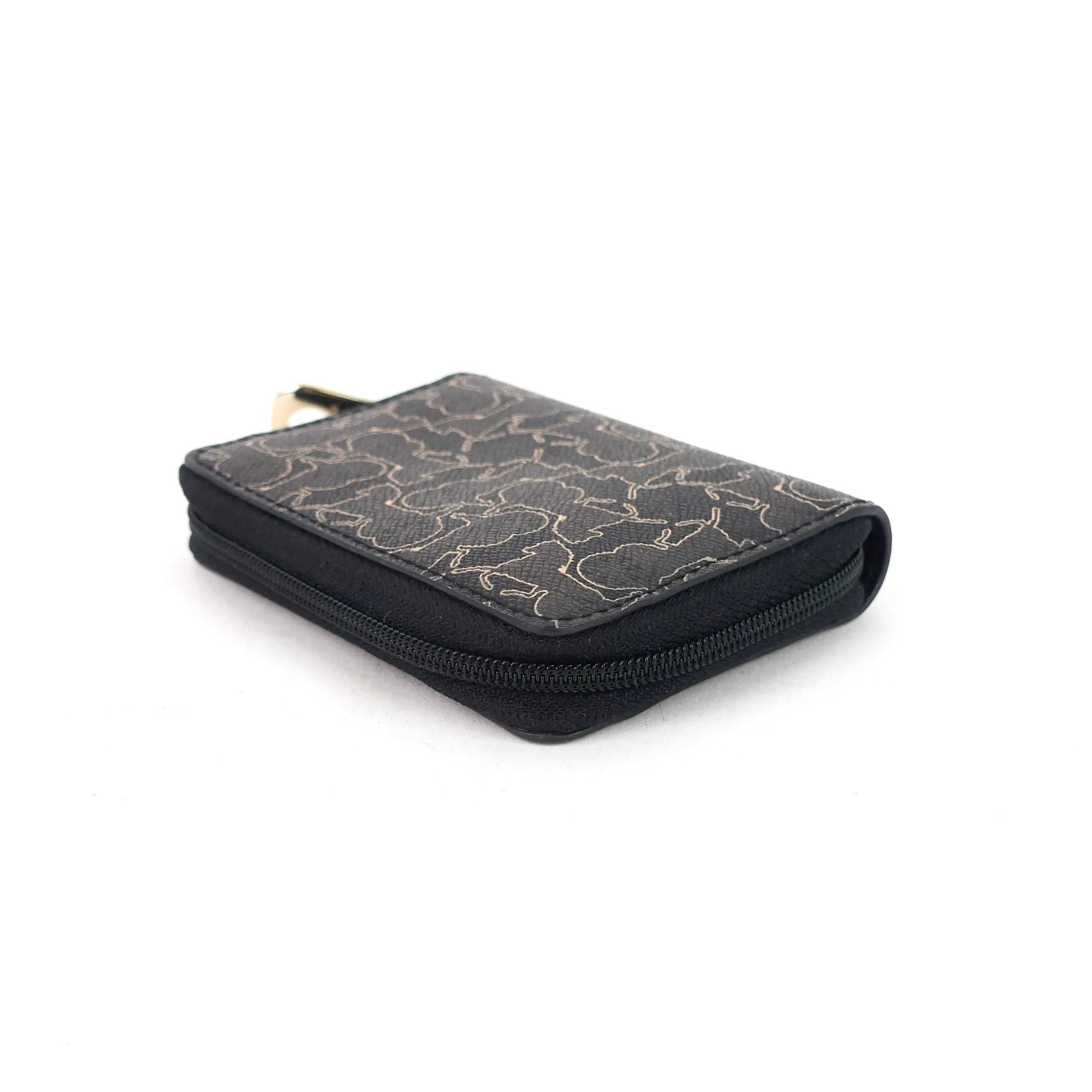 Céline Bags Carriage-Printed Coated Canvas Pouch