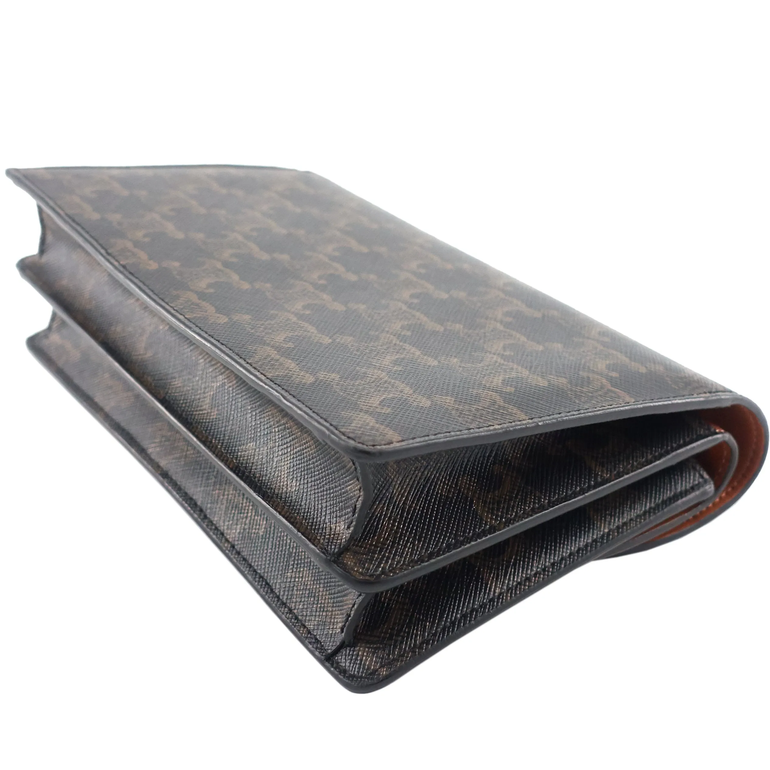 Céline Bags Wallet on Strap Leather and Canvas Bag