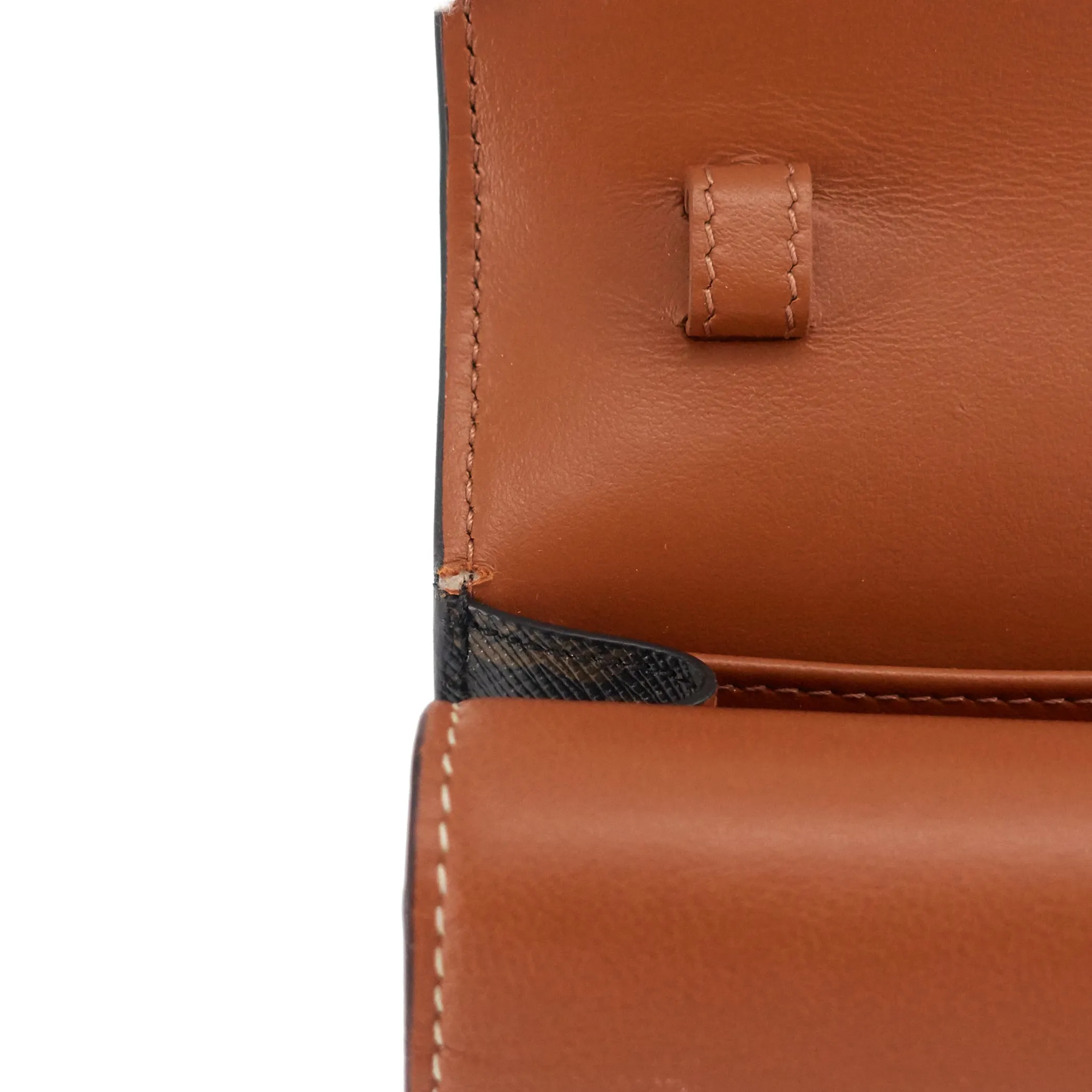 Céline Bags Wallet on Strap Leather and Canvas Bag
