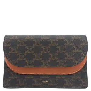 Céline Bags Wallet on Strap Leather and Canvas Bag