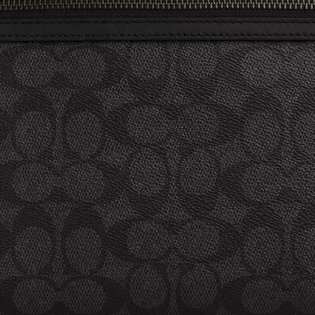 Coach Bags COACH Carry All Pouch In Signature Canvas Charcoal/Black CY985