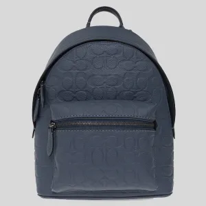 Coach Bags COACH Charter Backpack 24 In Signature Leather Denim CH762