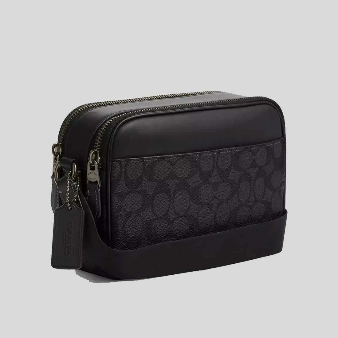 Coach Bags COACH Graham Crossbody Bag In Signature Canvas Charcoal/Black CV921