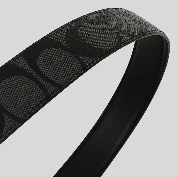 Coach Bags COACH Harness Buckle Cut To Size Reversible Belt, 30 Mm Charcoal/Black CQ016