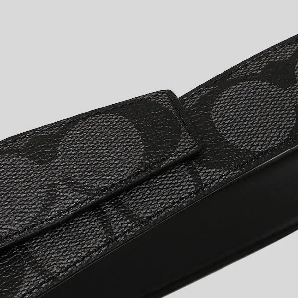 Coach Bags COACH Harness Buckle Cut To Size Reversible Belt, 30 Mm Charcoal/Black CQ016