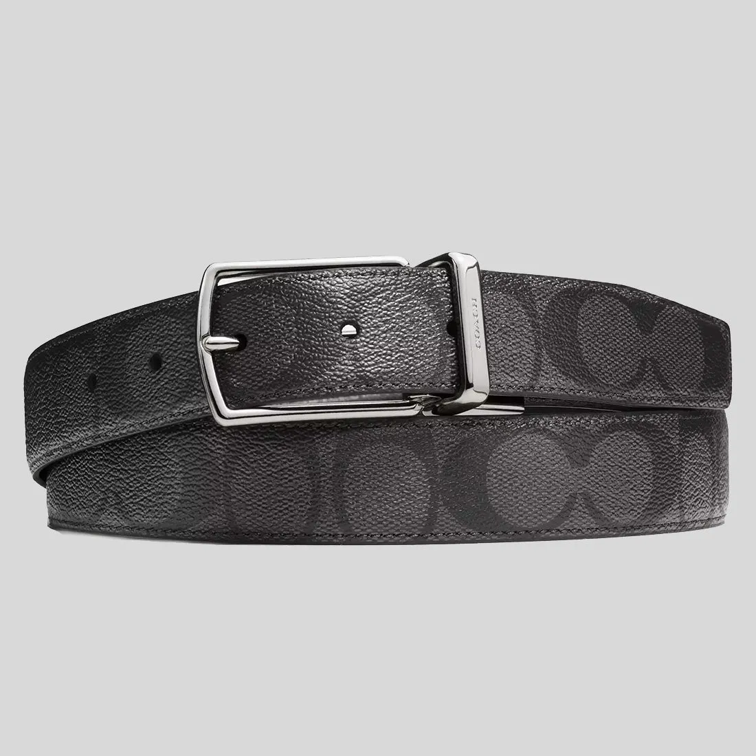 Coach Bags COACH Harness Buckle Cut To Size Reversible Belt, 30 Mm Charcoal/Black CQ016
