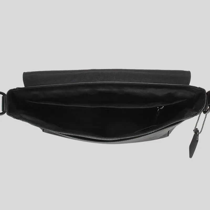 Coach Bags Coach Men's Houston Map Bag In Signature Canvas Black 573
