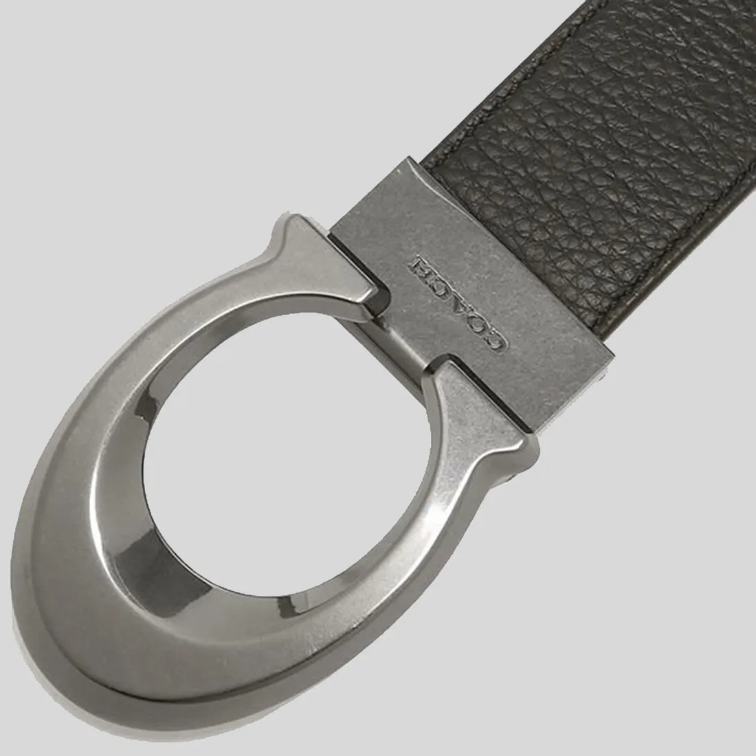 Coach Bags COACH Signature Buckle Cut To Size Reversible Belt, 38 Mm Black/Dark Saddle CQ013