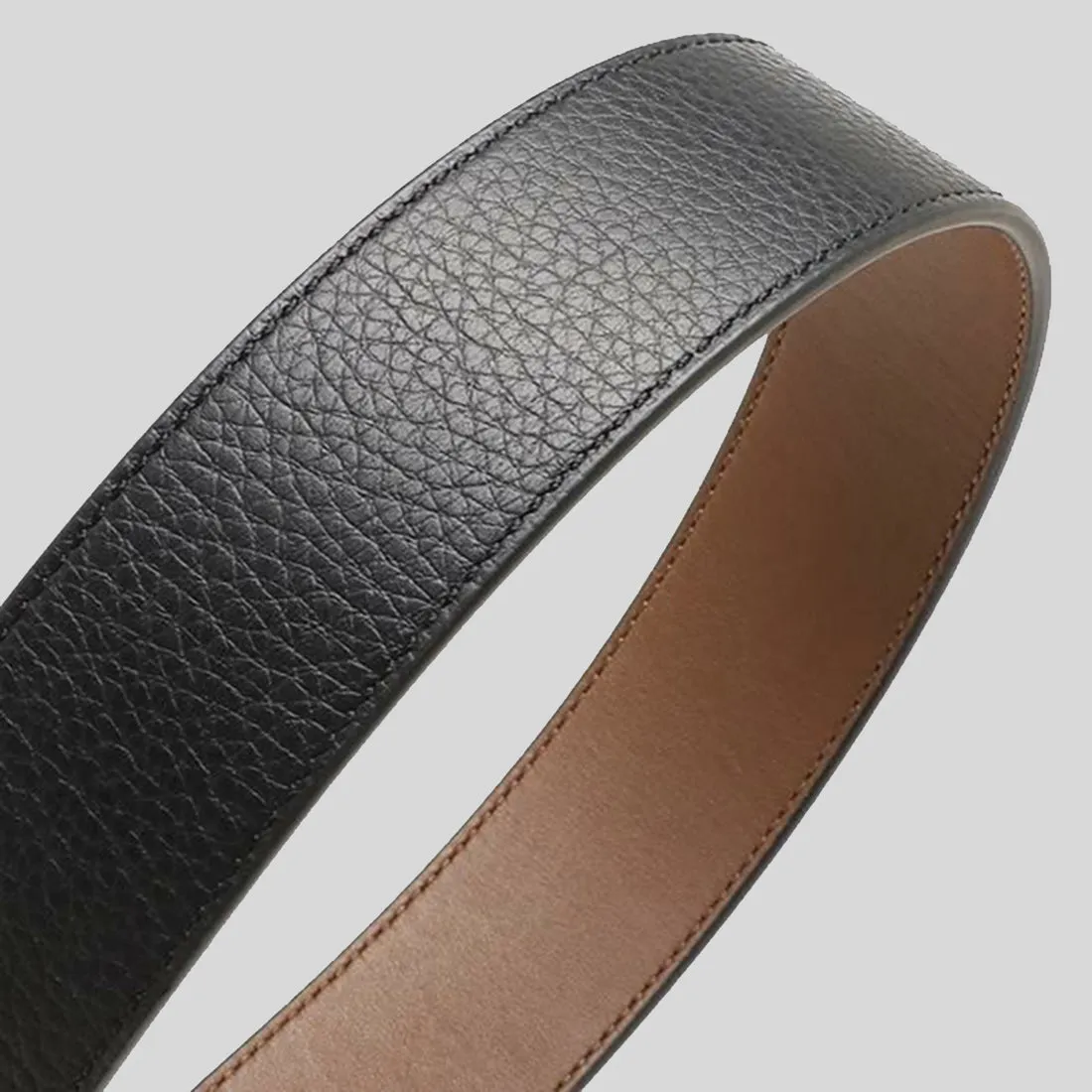 Coach Bags COACH Signature Buckle Cut To Size Reversible Belt, 38 Mm Black/Dark Saddle CQ013