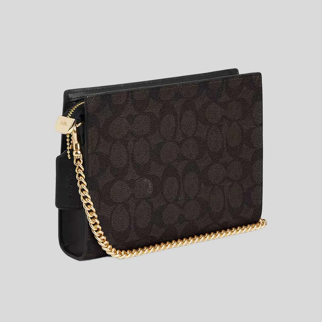 Coach Bags COACH Slim Crossbody Bag In Signature Canvas Walnut/Black CW204