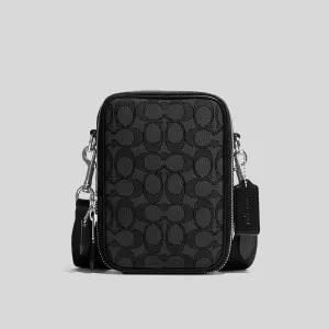 Coach Bags COACH Stanton Crossbody In Signature Jacquard Black CH097