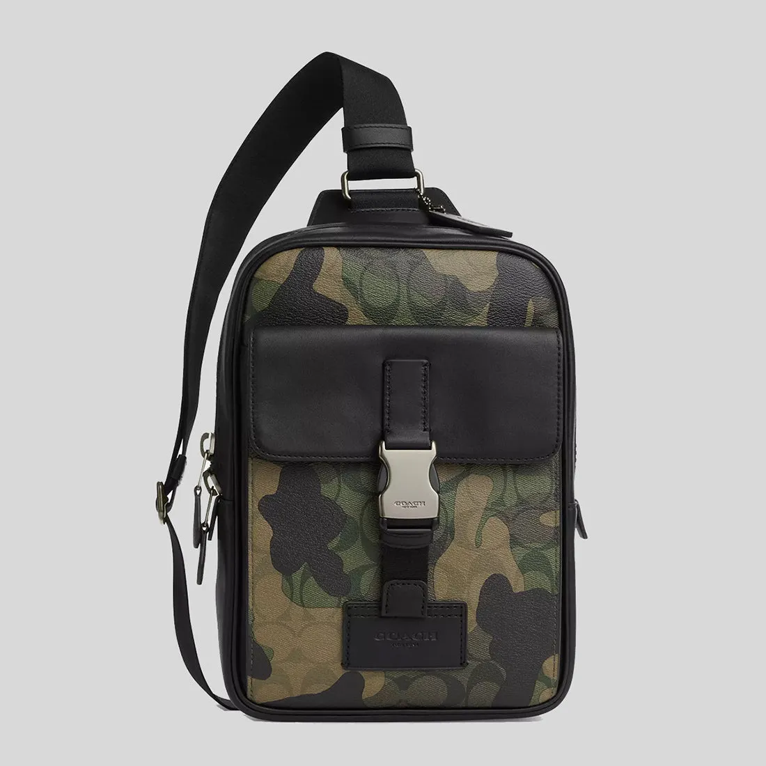 Coach Bags COACH Track Pack In Signature Canvas With Camo Print Green Multi CL944