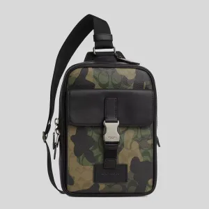 Coach Bags COACH Track Pack In Signature Canvas With Camo Print Green Multi CL944