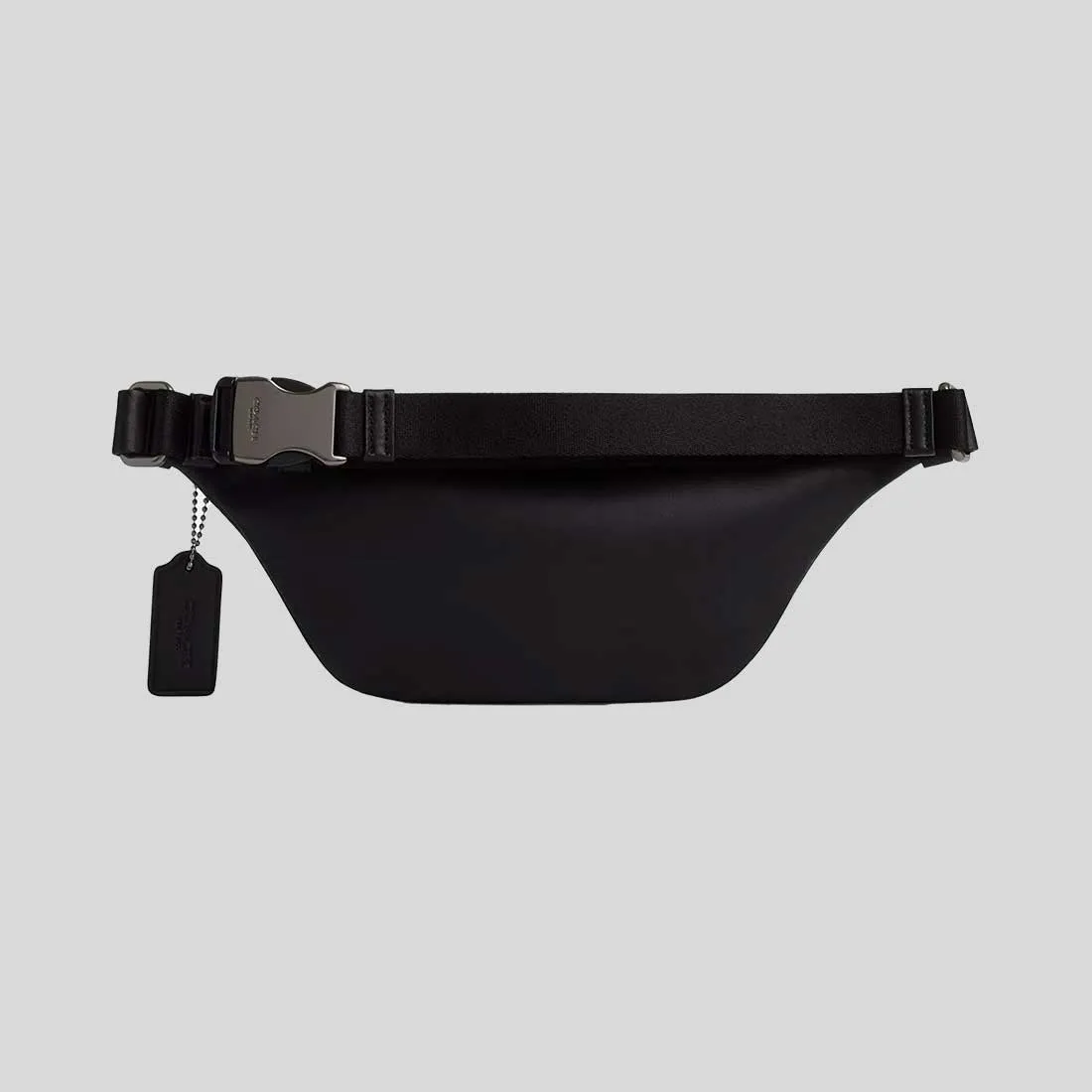Coach Bags COACH Warren Mini Belt Bag In Signature Canvas Charcoal/Black CW369