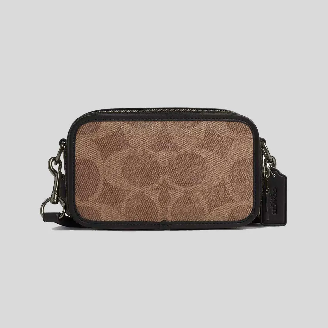 Coach Bags COACH Wyatt Crossbody Bag In Blocked Signature Canvas Sand/Tan CAB80