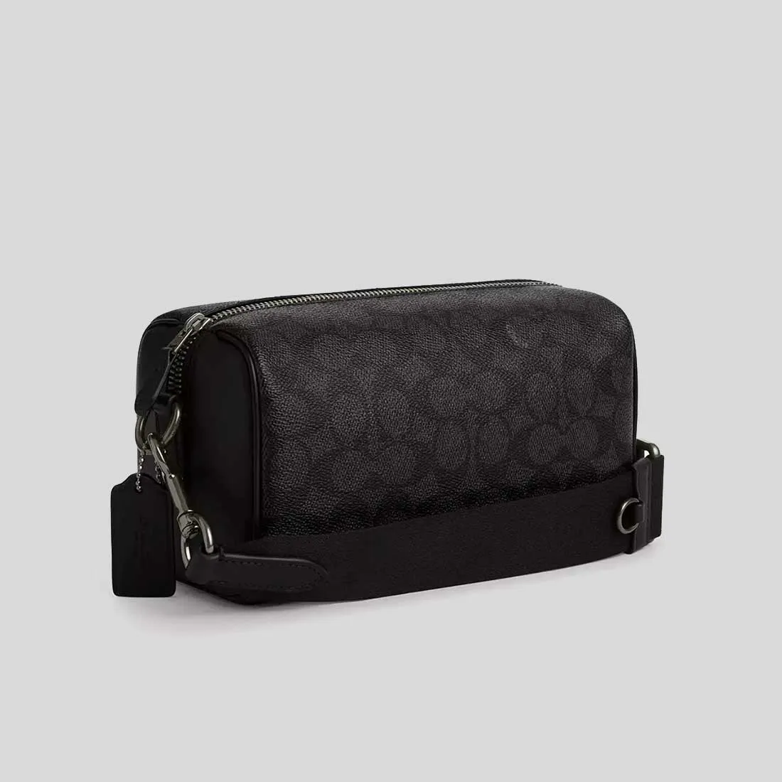 Coach Crossbody Bag COACH Axel Crossbody In Signature Canvas Charcoal Print Varies CV762