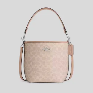 Coach Crossbody Bag COACH City Bucket Bag In Signature Canvas Taupe CT800