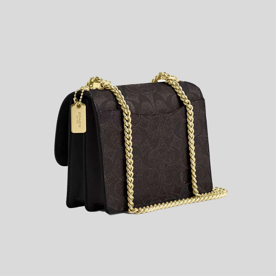 Coach Crossbody Bag COACH Mini Klare Crossbody Bag In Signature Canvas Walnut/Black CW206