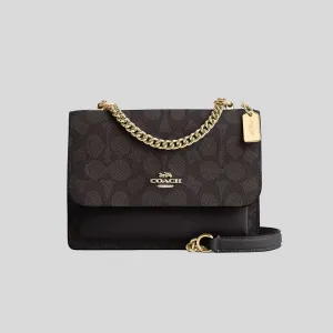 Coach Crossbody Bag COACH Mini Klare Crossbody Bag In Signature Canvas Walnut/Black CW206