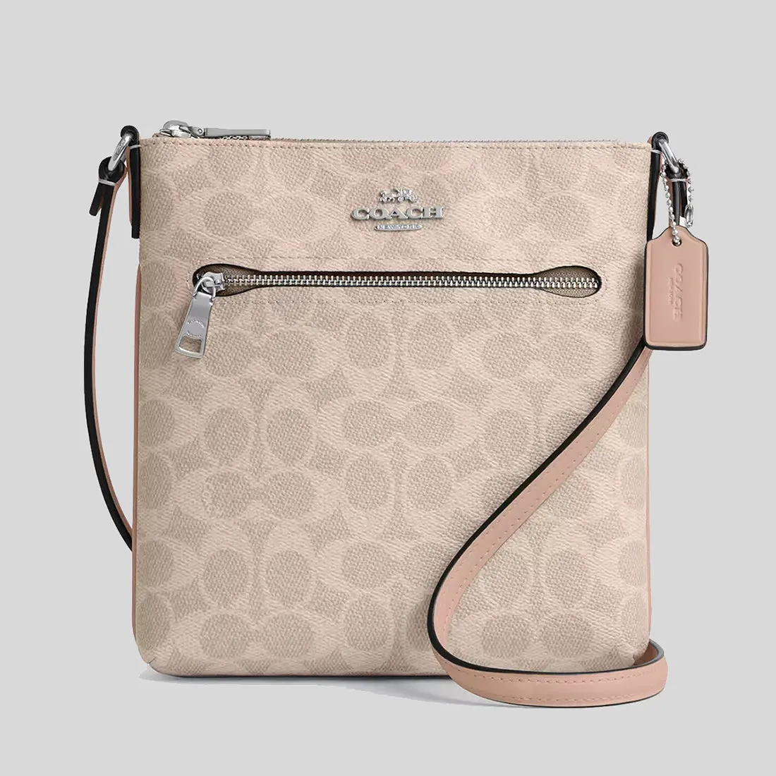 Coach Crossbody Bag COACH Mini Rowan File Bag In Signature Canvas Sand/Taupe CW325