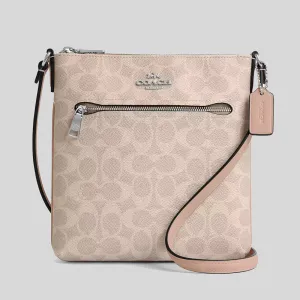 Coach Crossbody Bag COACH Mini Rowan File Bag In Signature Canvas Sand/Taupe CW325