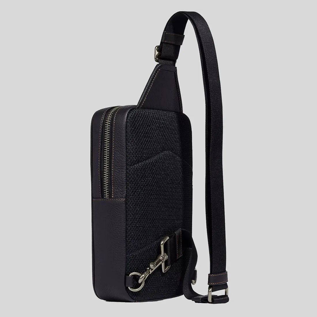 Coach Crossbody Bag COACH Sullivan Pack In Blocked Signature Canvas Khaki/Charcoal C9865