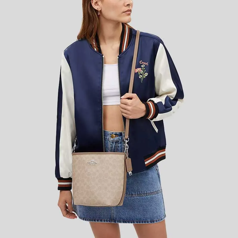 coach Handbags COACH City Bucket Bag In Signature Canvas Taupe CT800