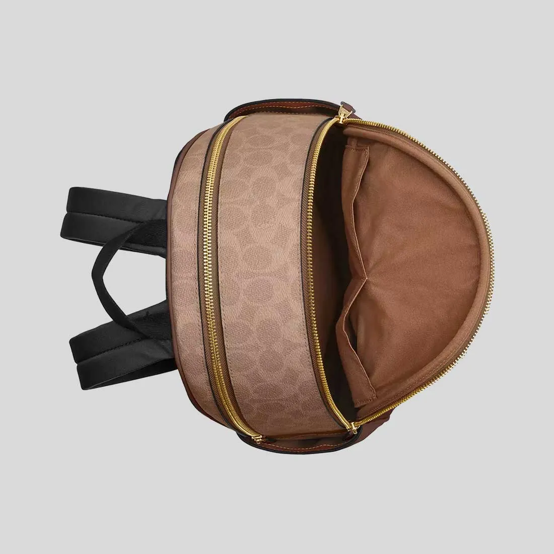coach Handbags COACH Court Backpack In Signature Canvas Tan/Brown CZ176