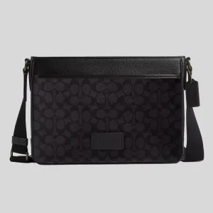 coach Handbags COACH District Crossbody Bag In Signature Canvas Charcoal/Black CV761