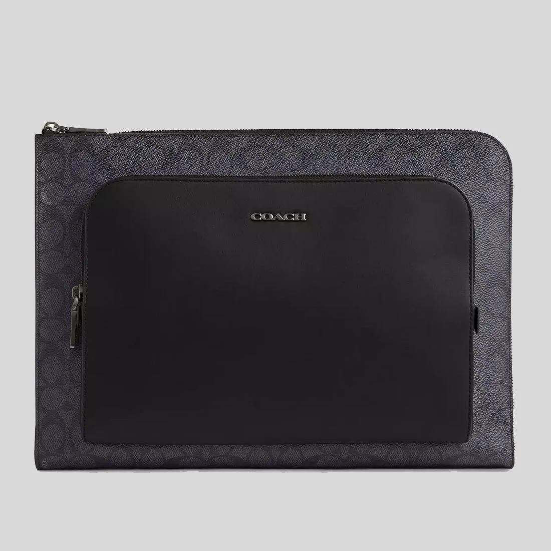 coach Handbags COACH Ethan Portfolio In Signature Canvas Charcoal/Black CW363