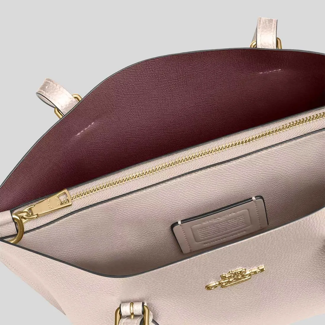 coach Handbags COACH Mollie Tote Bag 25 Light Champagne CX253