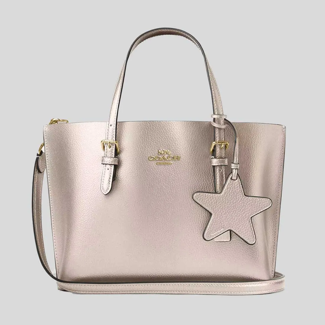 coach Handbags COACH Mollie Tote Bag 25 Light Champagne CX253