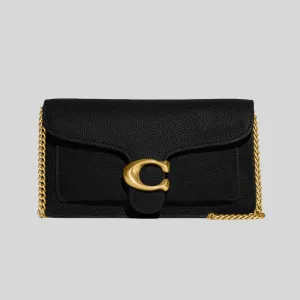 coach Handbags COACH Tabby Chain Clutch Crossbody Bag Dark Black CE772