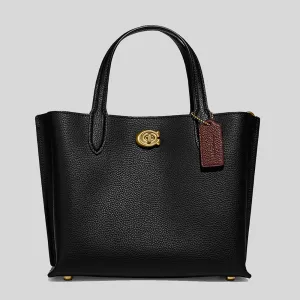 coach Handbags COACH Willow Tote 24 Black C8869