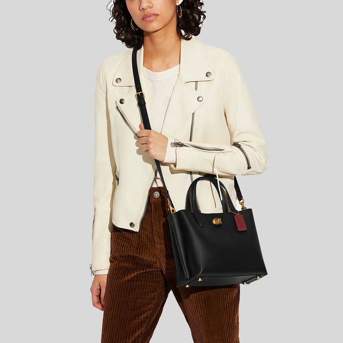 coach Handbags COACH Willow Tote 24 Black C8869