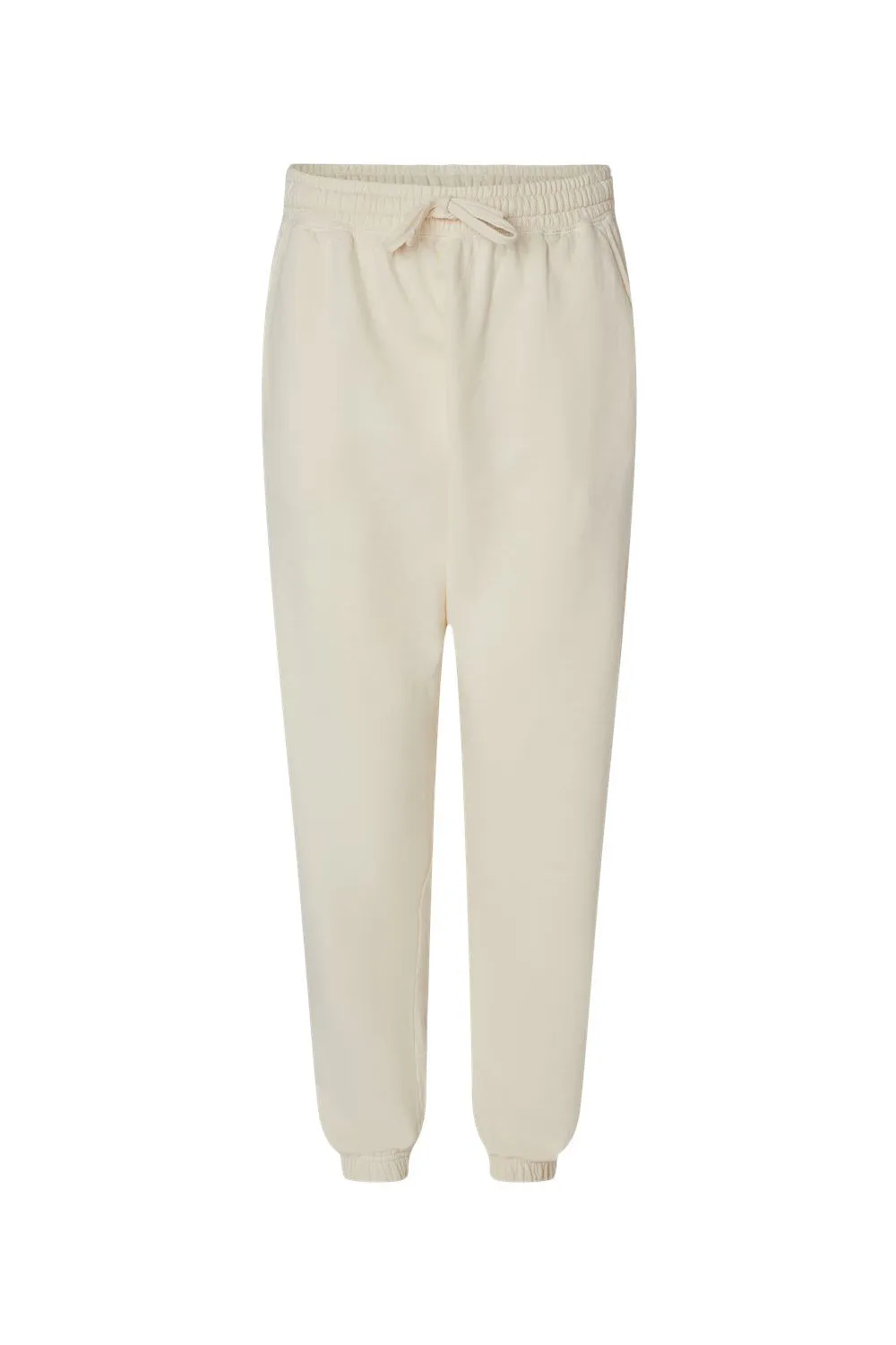 Comfort Colors Mens Garment Dyed Fleece Sweatpants w/ Pockets - Ivory